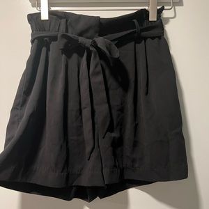 Black high waisted shorts
